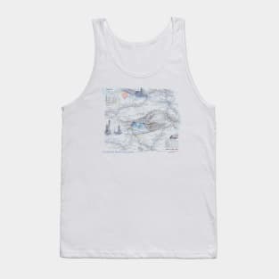 The Cheshire Ring Map Tank Top